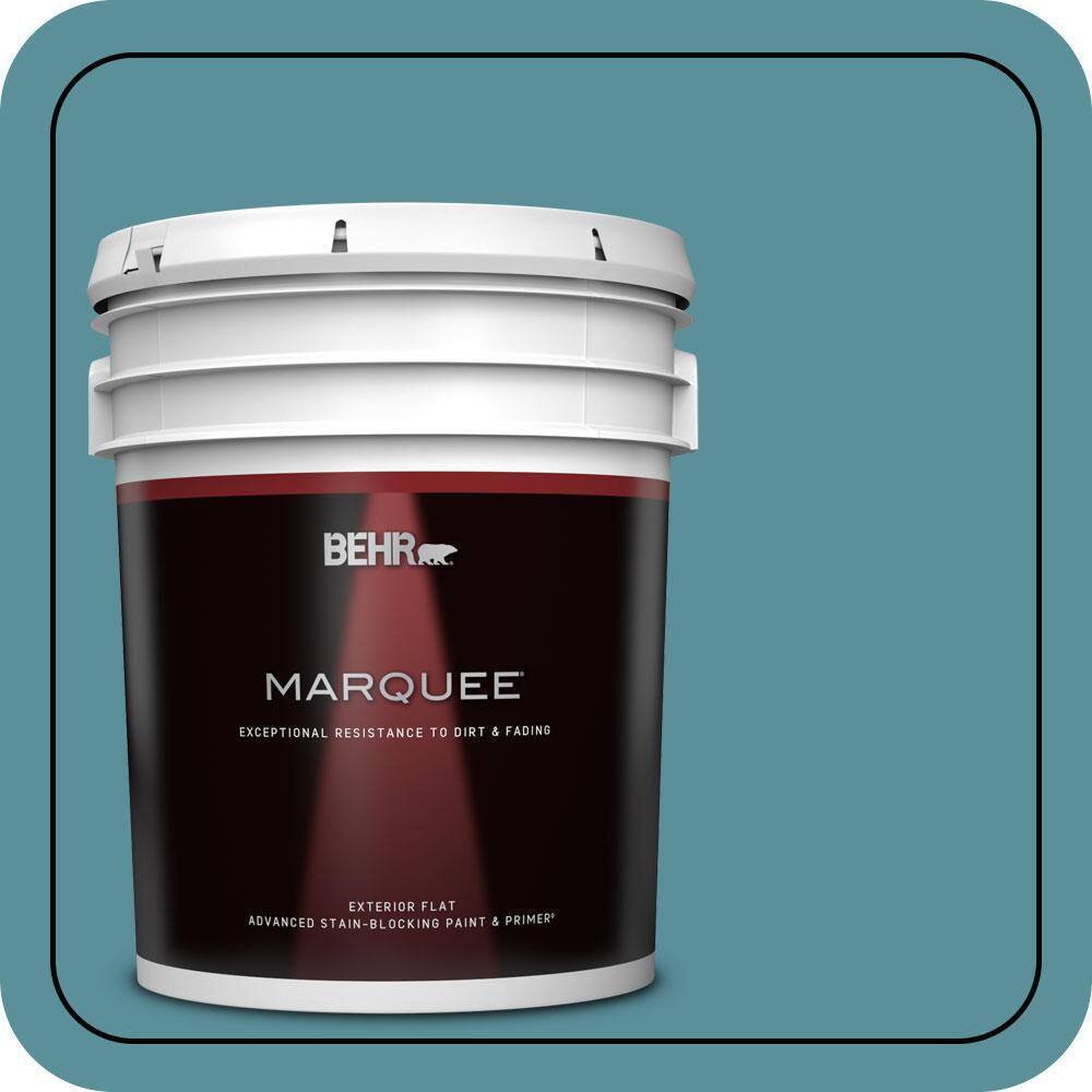5 gal. Home Decorators Collection #HDC-AC-23A Cabana Blue Flat Exterior Paint & Primer price history on PriceWatchPro