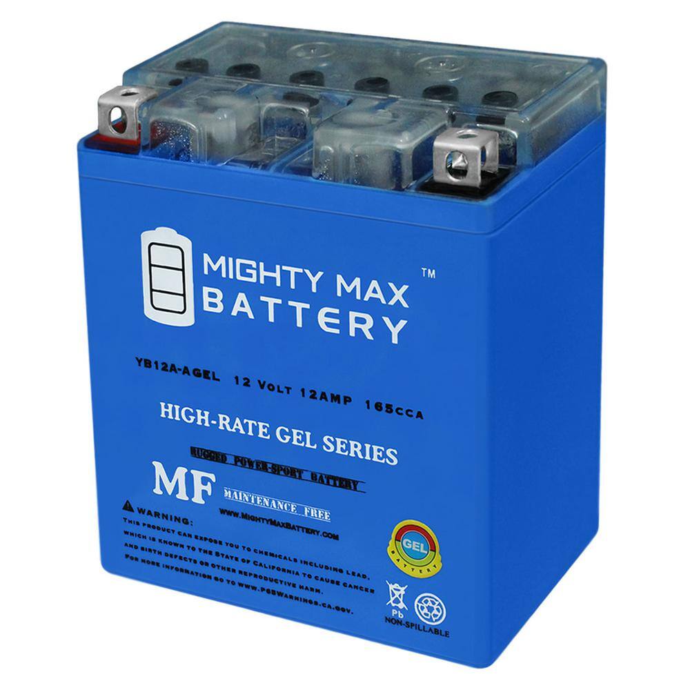 MIGHTY MAX BATTERY ML12-12 - 12V 12AH F2 SLA AGM DEEP-CYCLE RECHARGEABLE  BATTERY ML12-12F22417 - The Home Depot