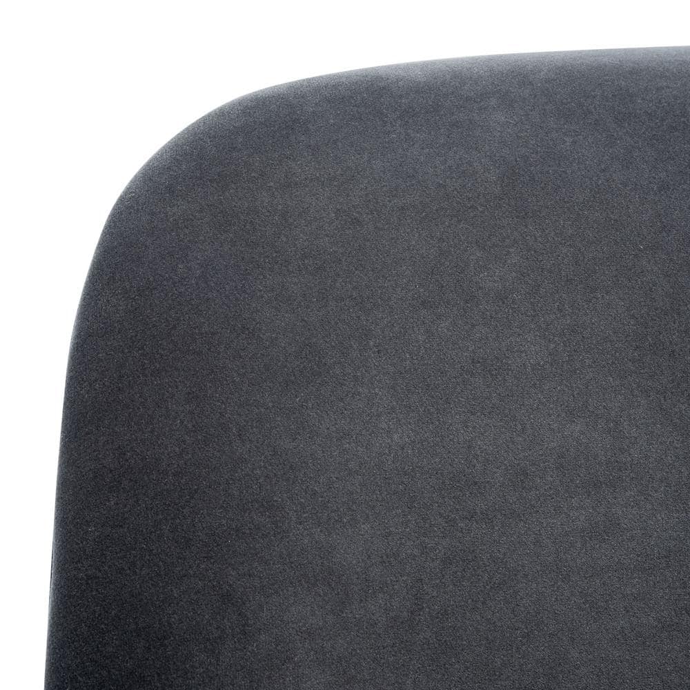 Arlyss Black Velvet Mid-Century Modern Accent Chair