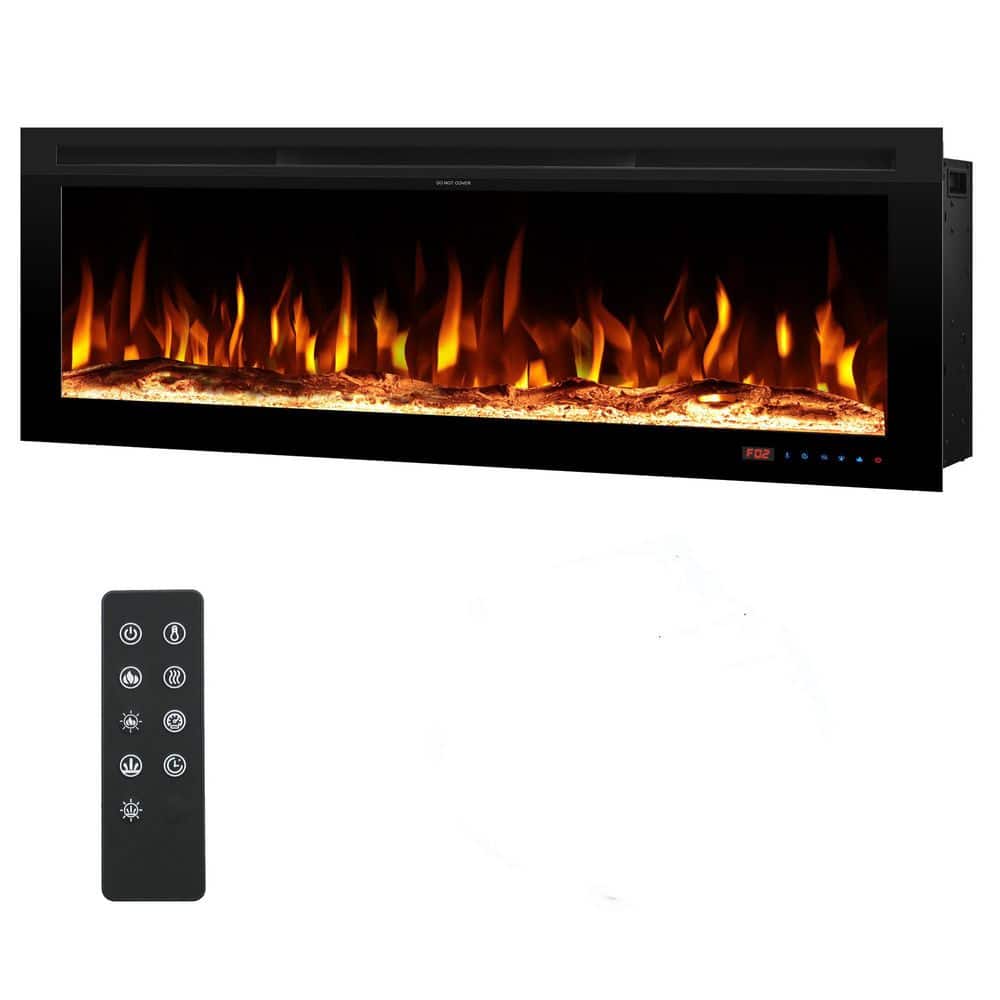 42 in. Electric Fireplace Inserts, with Mixed Flame Colors, Brightness and Speed Adjustment, Timer, Thermostat, Black price history on PriceWatchPro
