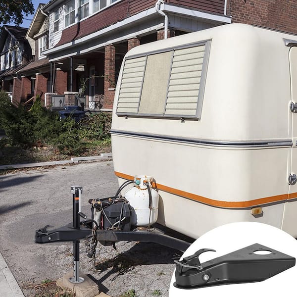 A-Frame Trailer Coupler, Fits 2-In. Hitch Ball Size, 8000 lbs. Towing Capacity, Heavy Duty Steel Coupler, Black Surface
