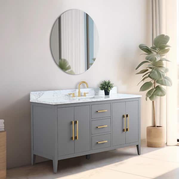 remodel 05 V.A. 『VANITY BOX』 Vanity Art 60 in. W x 22 in. D x 34 in. H Single Sink