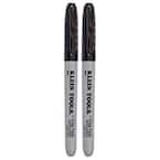 Black Fine Point Permanent Markers (2-Pack)