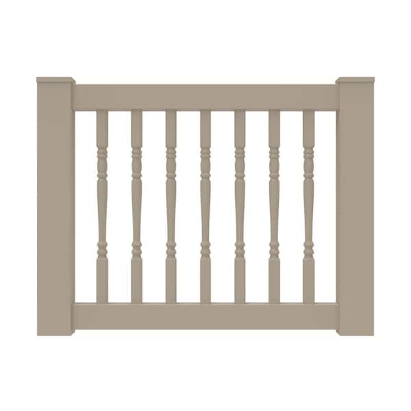 Barrette Outdoor Living Bella Premier Series 36 in. Clay Vinyl Rail Gate Kit with 1.5 in. Turned Balusters