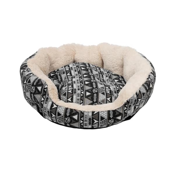 large round dog bed