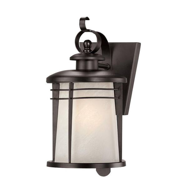 Westinghouse Senecaville Wall-Mount 1-Light Weathered Bronze Outdoor Wall Lantern Sconce