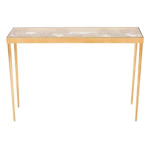 Leilani 42 in. Gold Console Table