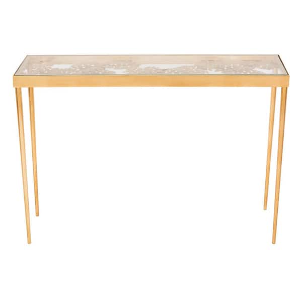 SAFAVIEH Leilani 42 in. Gold Console Table