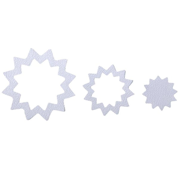 SlipX Solutions Adhesive Starburst Treads in White (21-Count)