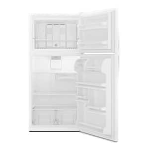 18.25 cu. ft. Top Freezer Built-In and Standard Refrigerator in White