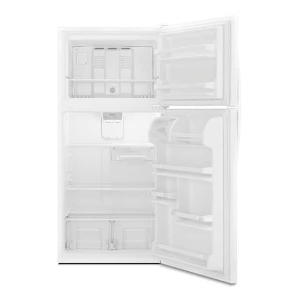 18.25 cu. ft. Top Freezer Built-In and Standard Refrigerator in White