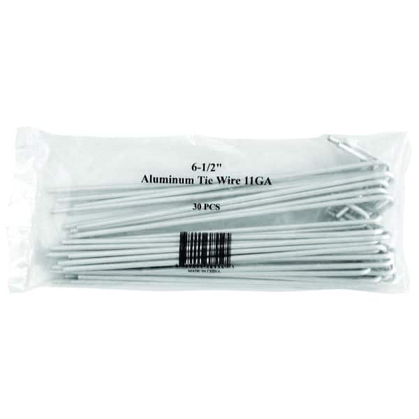 Everbilt 6-1/2 in. Long 11-Gauge Aluminum Fence Ties (30-Pack)