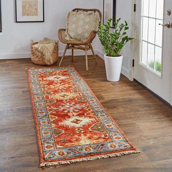 Shimmering Yarn Red Charcoal Floral Design Rug Short Pile Living Space Carpet 