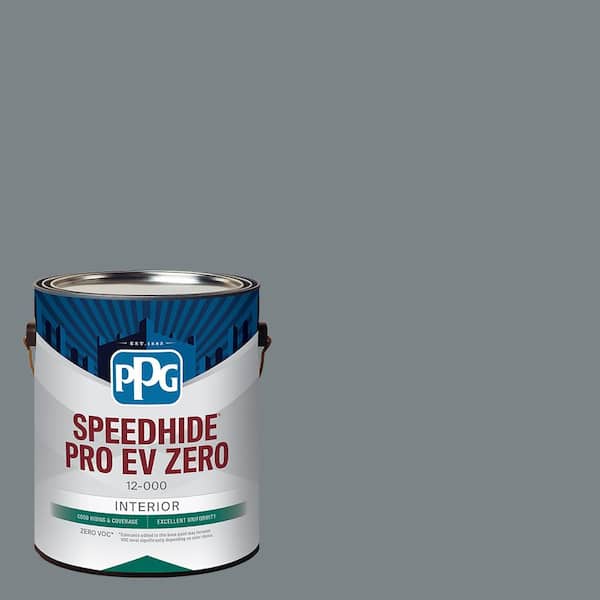 PPG Speedhide Pro EV Zero 1 gal. PPG1039-5 Garrison Gray Semi-Gloss Interior Paint