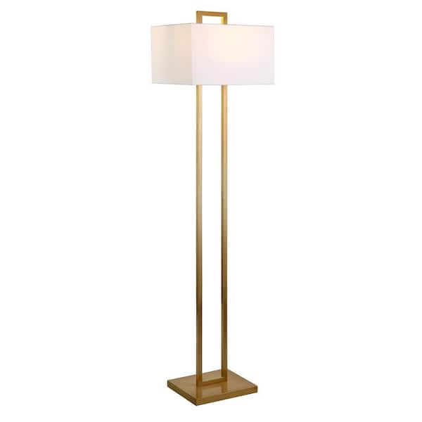 Meyer&Cross Wellesley 63 in. Brass Floor Lamp with Empire Shade