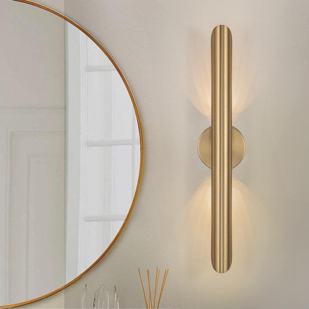 Rennnsan Eric 1-Light Gold Dimmable Modern Linear LED Wall Sconce
