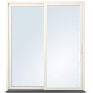 71 1/4 in. x 79 1/2 in. 100 Series White Left-Hand Composite Gliding Patio Door with White Interior and White Hardware
