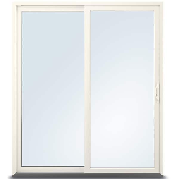 Andersen 71-1/4 in. x 79-1/2 in. 100 Series White Left-Hand Composite Gliding Patio Door with White Interior and White Hardware
