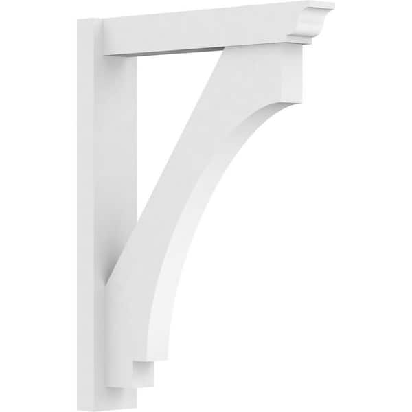 Ekena Millwork Imperial 5 in. W x 32 in. H x 24 in. D Signature Urethane Polyurethane Outlooker with Traditional Ends