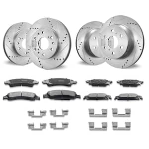 Front Rear Brake Kit for 2014-2018 Chevy Silverado GMC Sierra 1500,2015-2020 Suburban Tahoe Yukon XL Escalade ESV