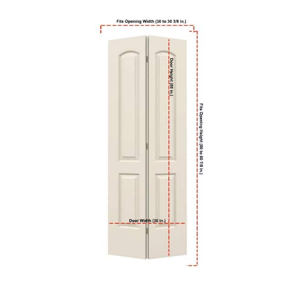 JELD-WEN 30 in. x 80 in. Caiman 2 Panel Primed Hollow Core Molded