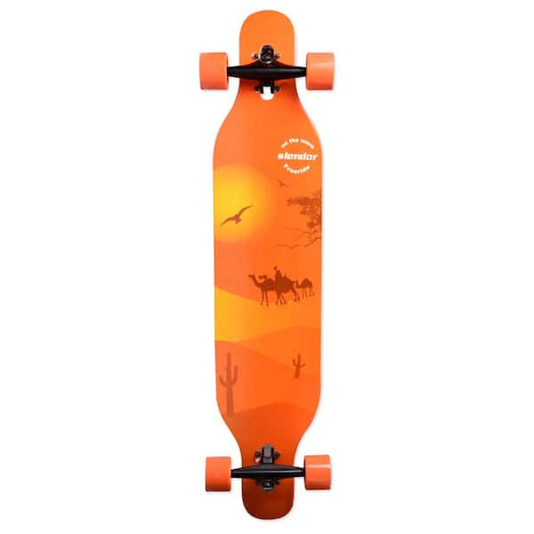 SEEUTEK Cosmo 42 in. Desert Longboard Skateboard Drop Through Deck