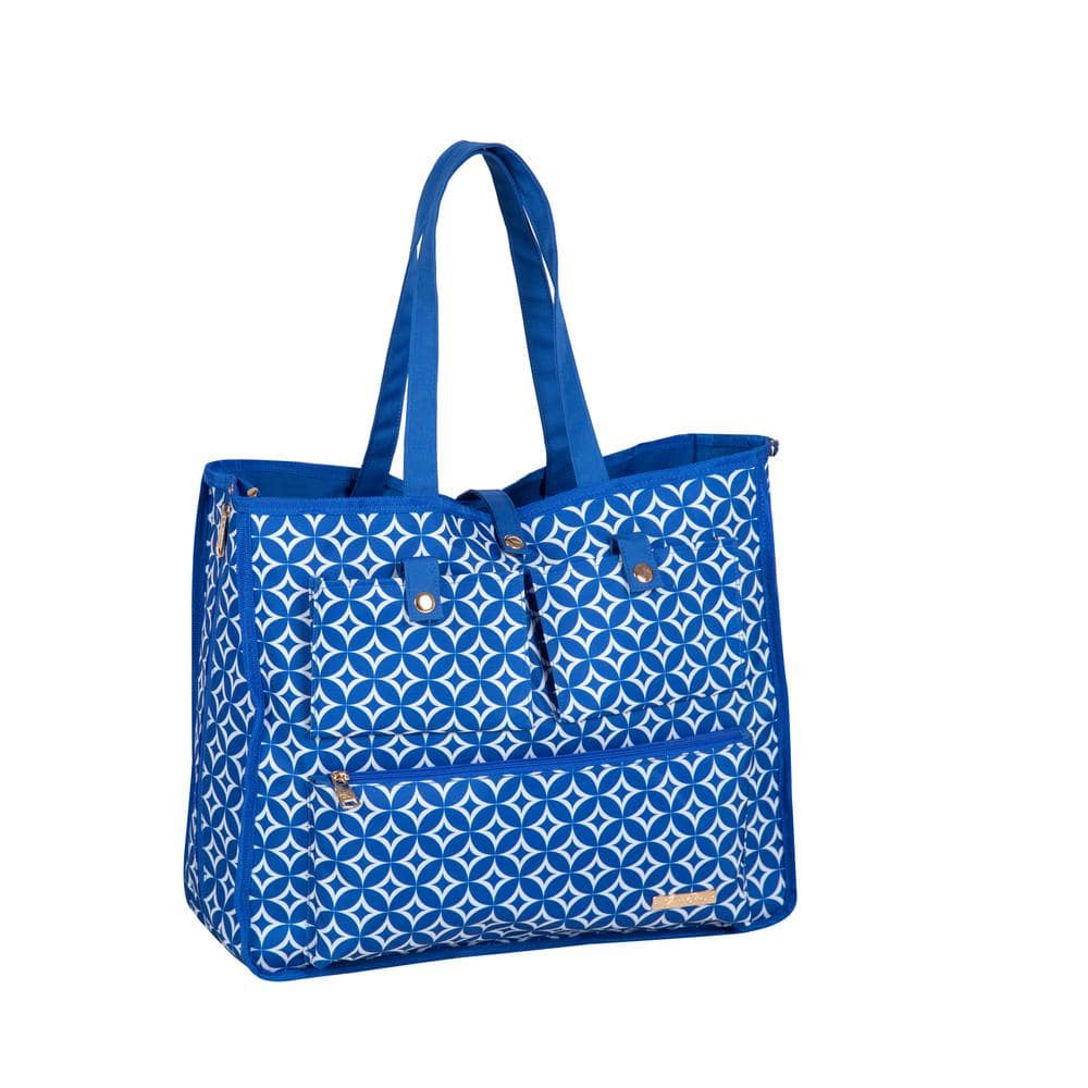 Jenni Chan Reversible 2-in-1 Carry-All Tote Blue Stars