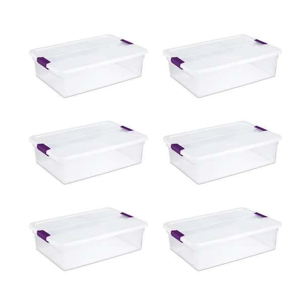 Sterilite 32 Quart Clear View Storage Container (6 Pack)