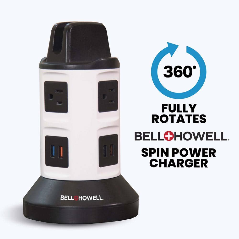 4-Outlets / 6 USB Spin Power - The Ultimate Smart Charging Station - Thumbnail 5