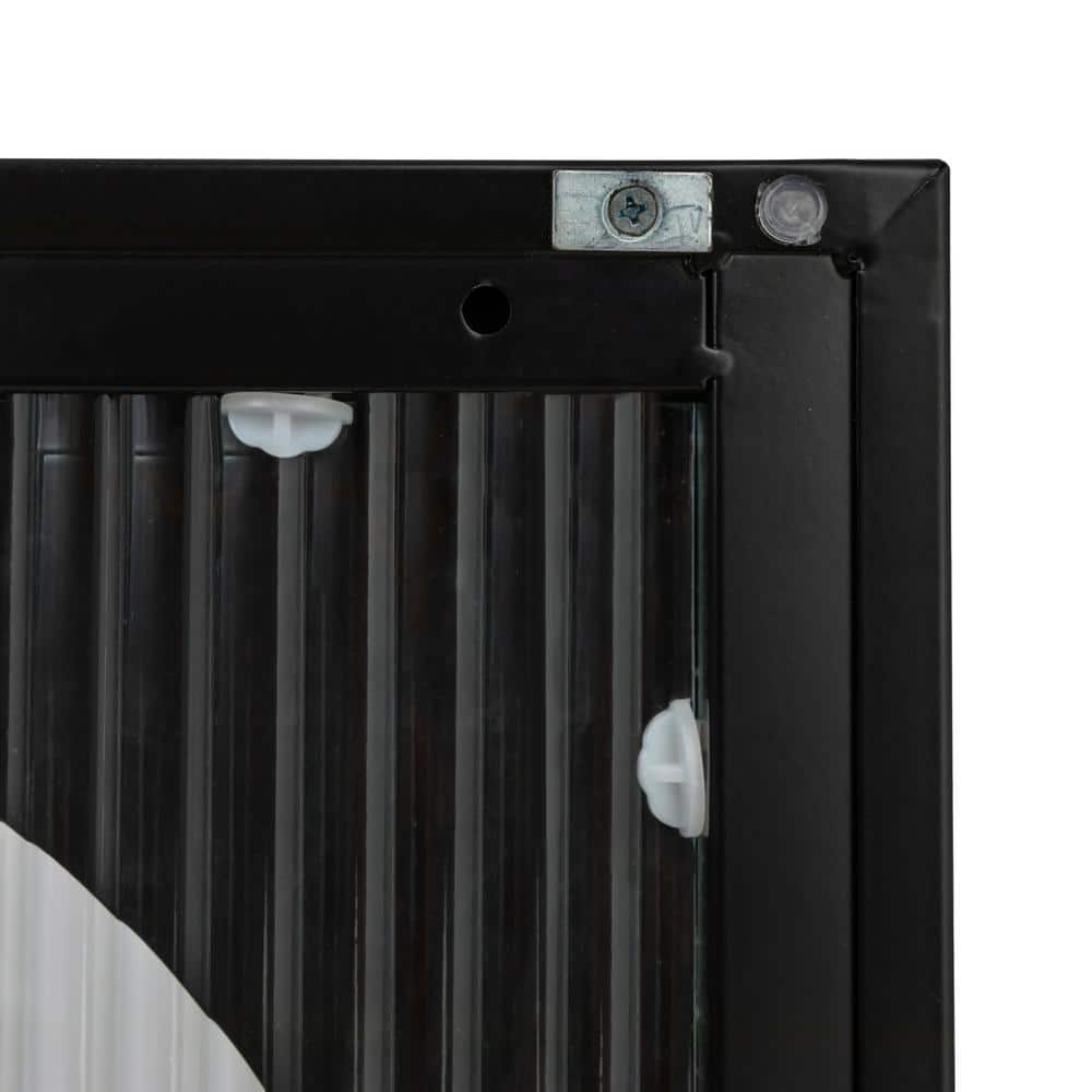 Matte Black Narrow Metal Accent Cabinet with Adjustable Shelves and Arched Glass Door