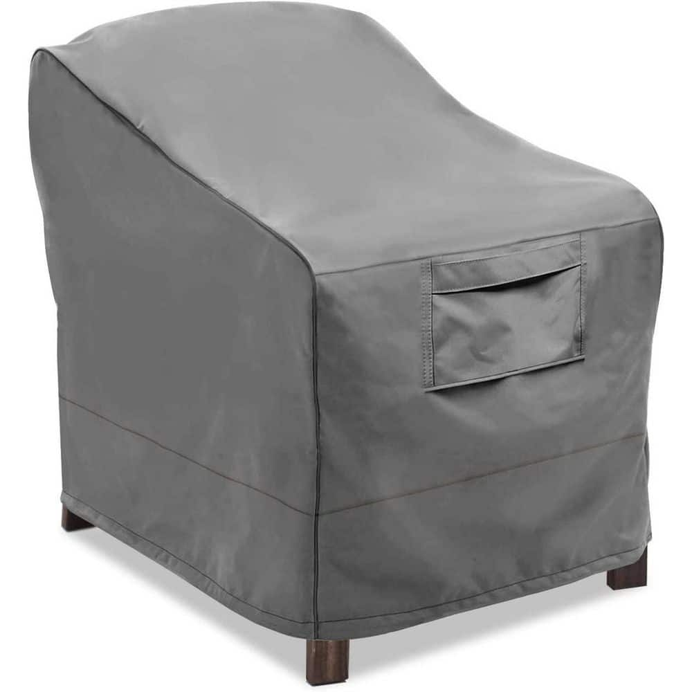 37 in. Large Gray Practical Waterproof Outdoor Furniture Cover Patio