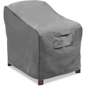 37 in. Large Gray Practical Waterproof Outdoor Furniture Cover Patio Chair Cover