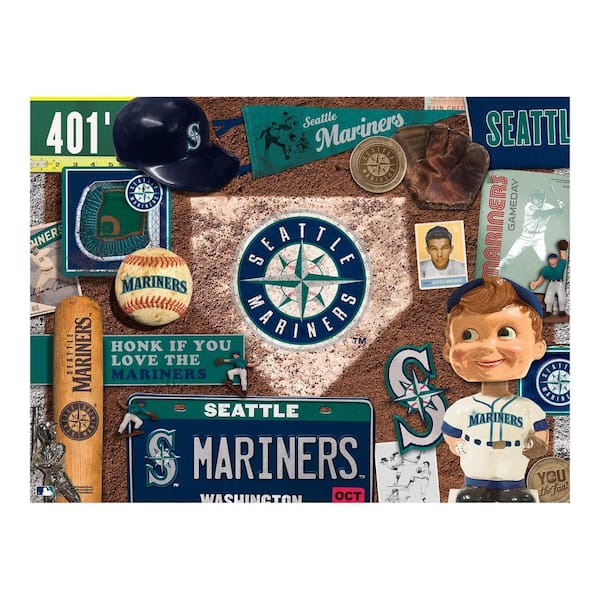 YouTheFan MLB Seattle Mariners Retro Series Puzzle (500-Pieces