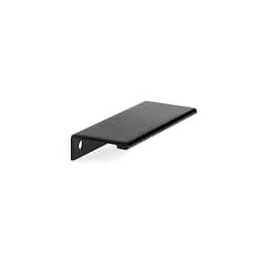 Lincoln Collection 3 1/8 in. (80 mm) Brushed Black Modern Cabinet Finger Pull
