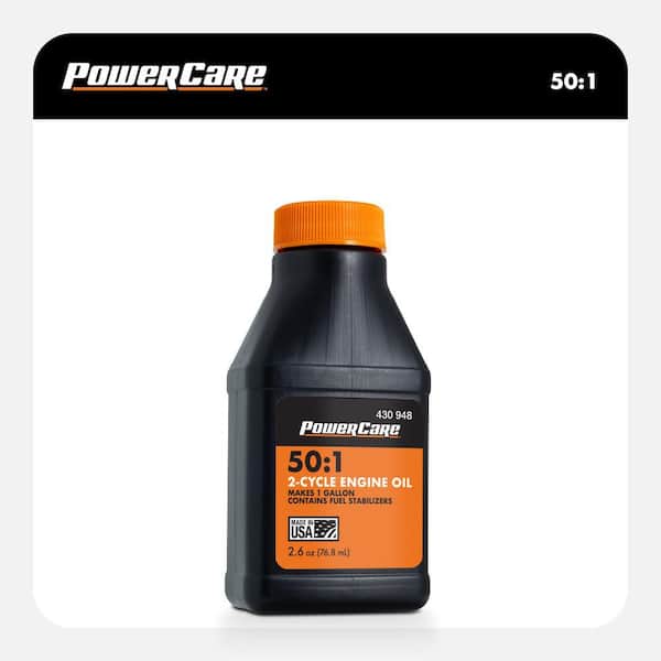Powercare 2.6 oz. 2-Cycle Synthetic Blend Oil 430948 - The Home Depot