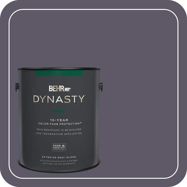 BEHR DYNASTY 1 gal. #S570-7A Plush Purple Semi-Gloss Exterior Stain-Blocking Paint & Primer