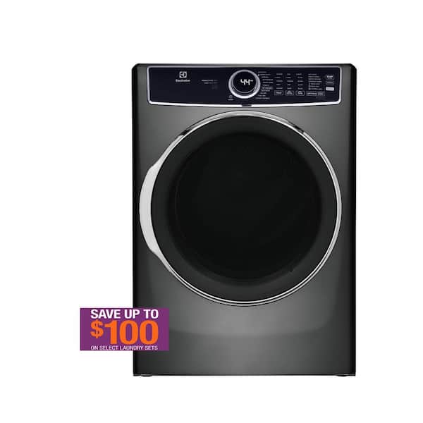 Electrolux 8 cu. ft. Titanium Front Load Perfect Steam Gas Dryer with