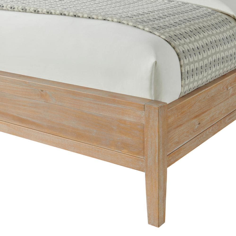 Arden Light Driftwood Solid Pine 5-Piece Bedroom Set with King Bed