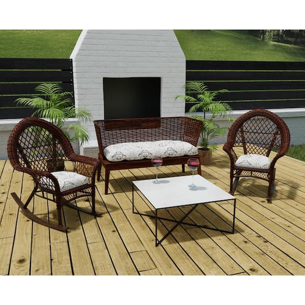 Rave Stain Resistant Indoor Outdoor Chair Cushion Set