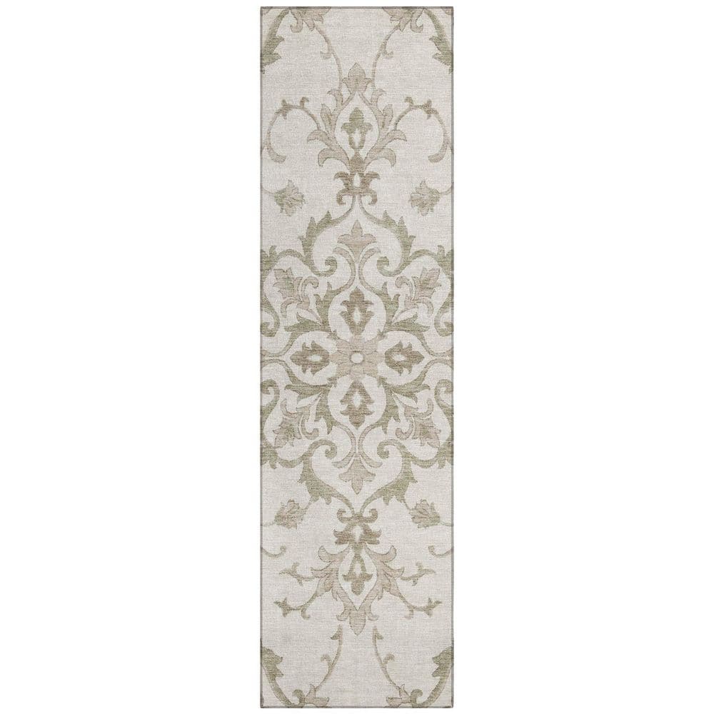 Chantille Machine Washable Indoor/Outdoor Abstract ACN2964 Cream 2 ft. x 7 ft. Runner Rug price history on PriceWatchPro