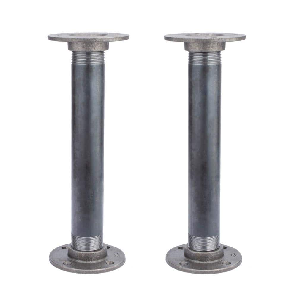 PIPE DECOR 1-1/2 in. x 12 in. L Heavy-Duty Industrial Steel Pipe