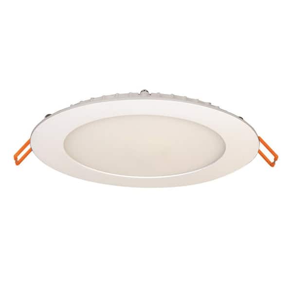 Sylvania 6 in. Selectable CCT Ultra Slim Canless Integrated LED White Recessed Light Ultra-Thin Trim w/Germ Fighting Technology