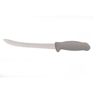 Pride 9 in. Erdon Stainless Steel Butcher Knife with Gray Handle