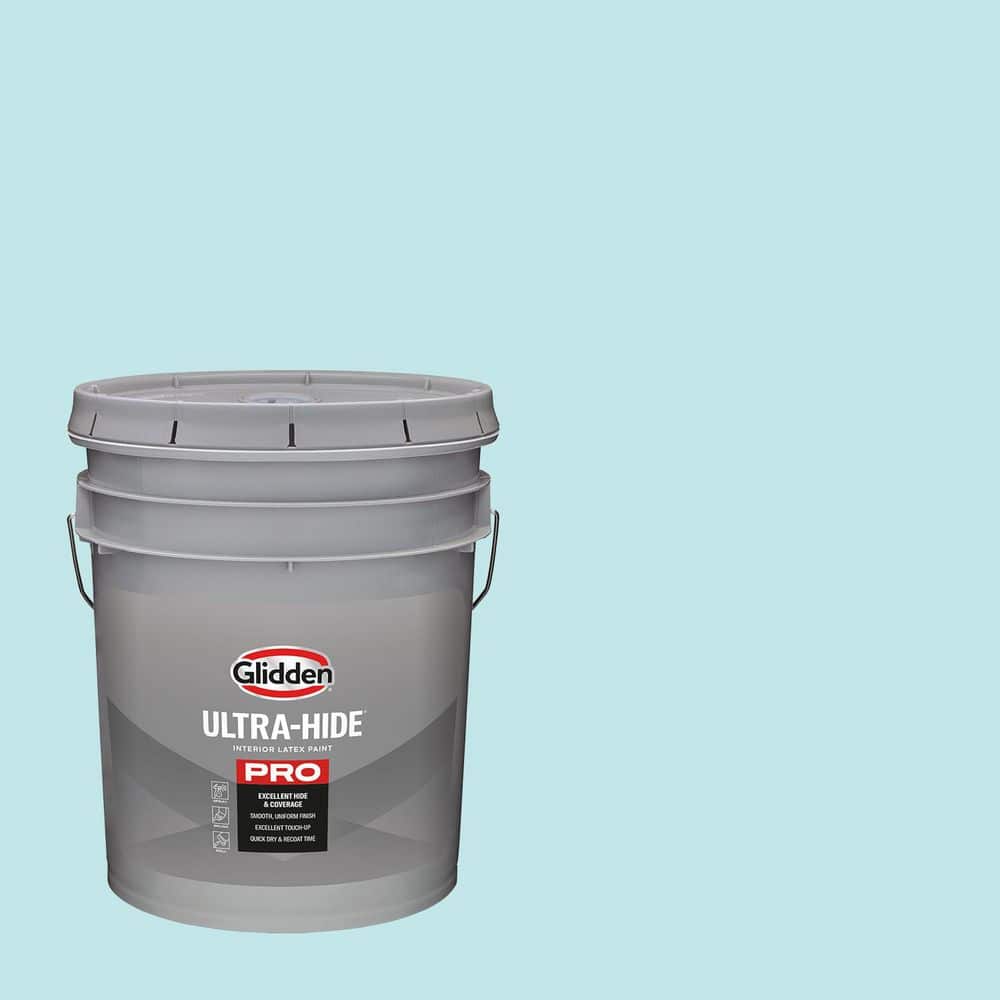 Glidden Ultra-Hide 1 gal. PPG1233-3 Pale Seafoam Eggshell Interior
