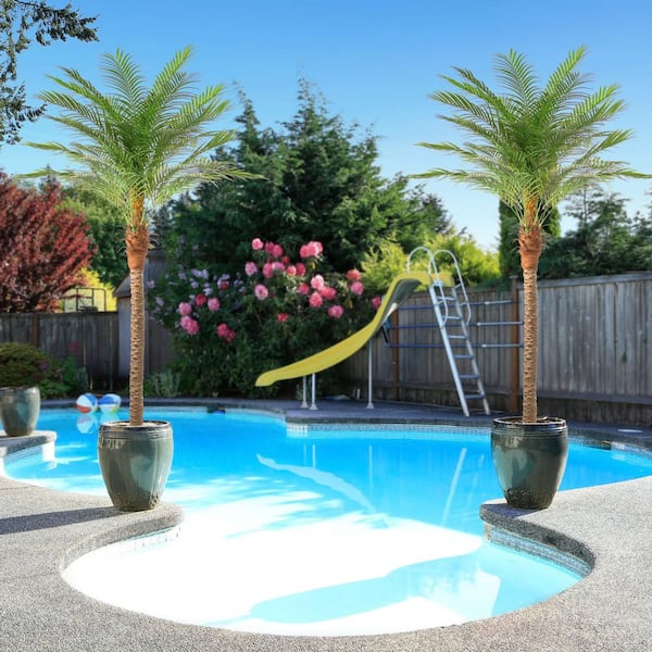 Deuxieme Classe ニュートップ　CHARM PALM TREE Reviews for Vitalismo 2-Pieces Trees 9 ft. Artificial Palm Tree w