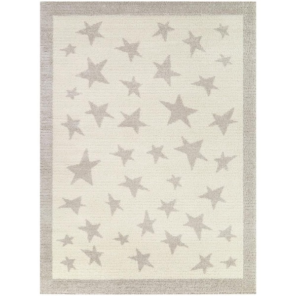 BALTA Paula Cream 5 ft. x 7 ft. Geometric Area Rug
