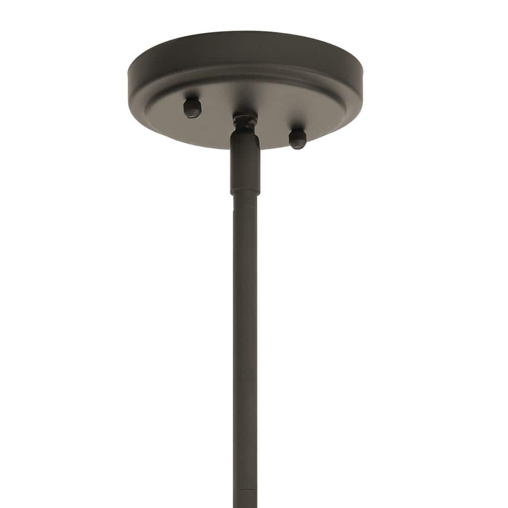 Everly 9.25" Clear Glass and Bronze Mini Pendant Light
