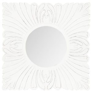 Acanthus 28 in. x 28 in. solid Wood Framed Mirror