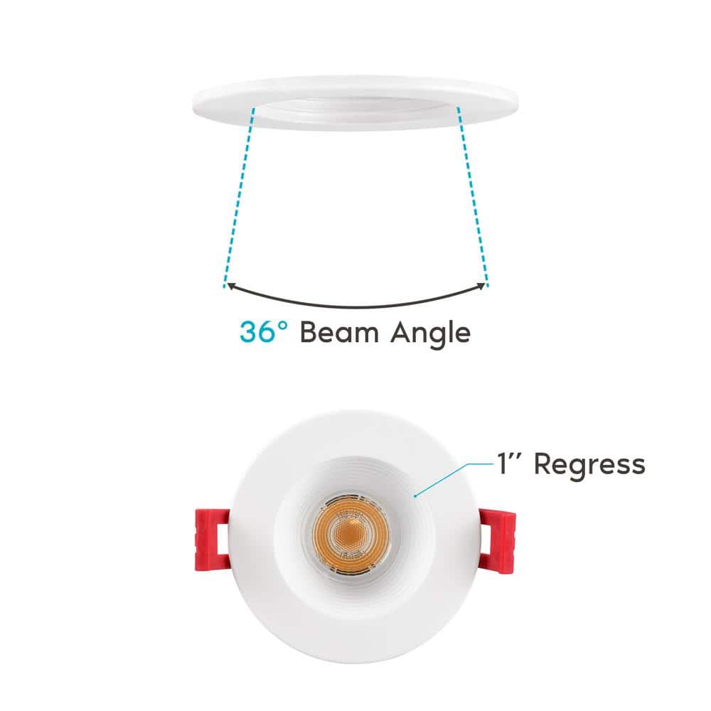 Bright White 2'' Dimmable LED Recessed Lighting Kit for Indoor/Outdoor