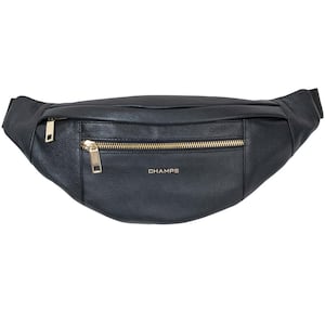 Gala Collection 14 in. Black Leather Waistpack